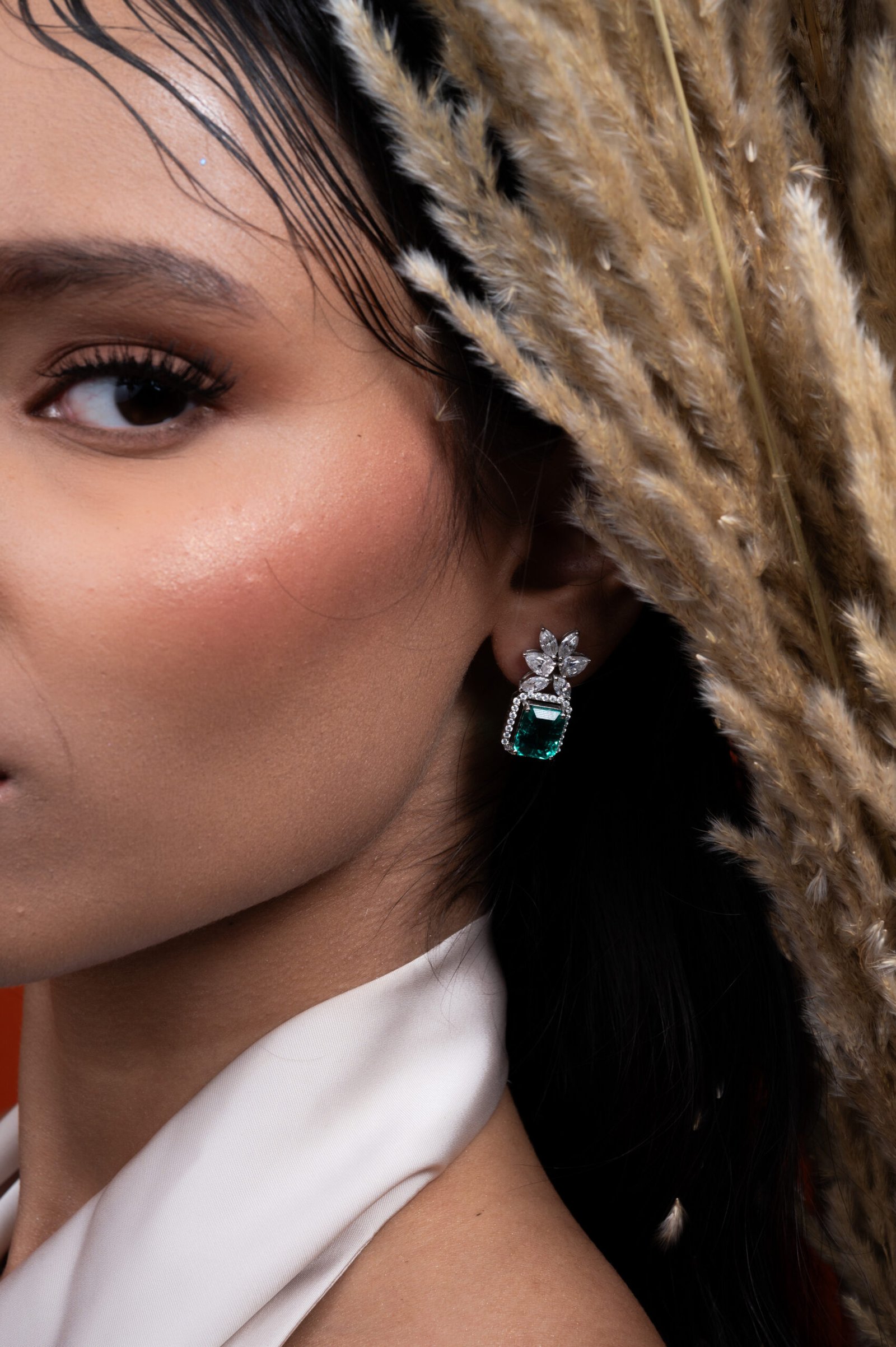 Oval shape solitaire earrings – 2 ct. each